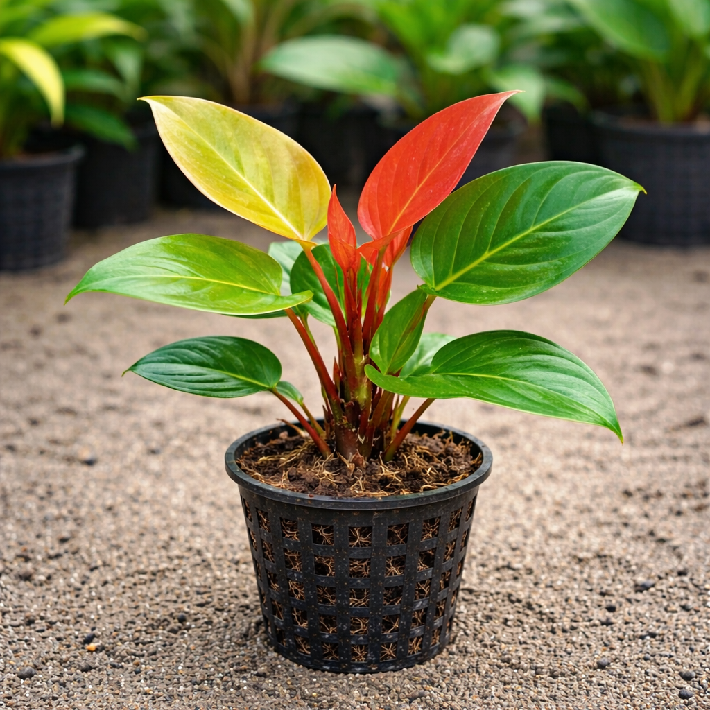 Philodendron Cherry Red Plant Sapling – Live Rare Indoor Foliage Plant