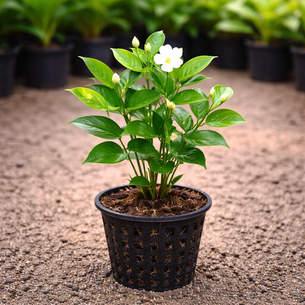 Jasmine Plant Sapling – Live Fragrant Flowering Plant | Mogra