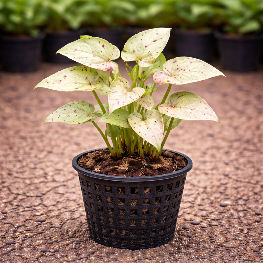 Syngonium Confetti Plant Sapling – Live Rare Pink Speckled Indoor Plant