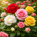 Rose Seeds (5 Seeds) – Premium Home Garden Rose Seeds | Mixed Colour Blooms | For Home Gardening Use