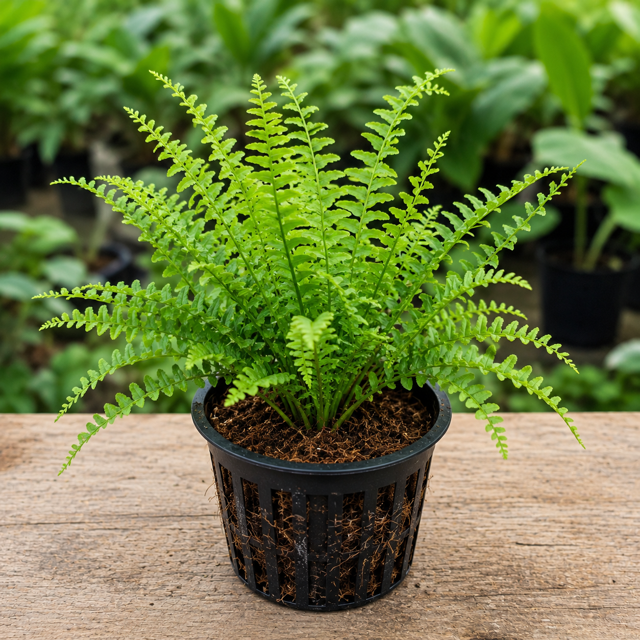 Green Fern Plant Sapling – Live Boston Fern | Lush Cascading Fronds | Air Purifying Humidity Loving Indoor Plant
