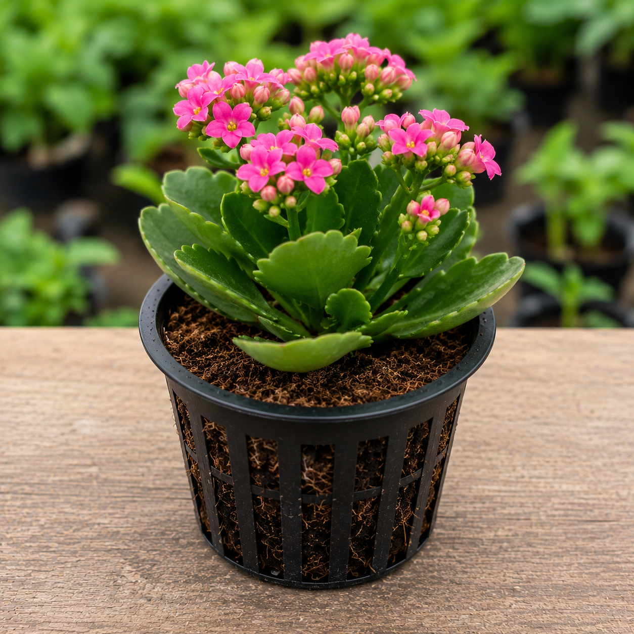 Pink Kalanchoe Succulent Sapling – Live Kalanchoe Blossfeldiana | Vibrant Pink Blooms | Long Flowering Indoor Succulent